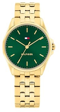 Tommy Hilfiger Three Hand Quartz Movement Watch for Women with Stainless Steel Bracelet – Available in Two-Tone, Silver or Gold
