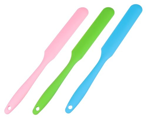 3 zur Haarentfernung Silikon Wiederverwendbare Wachsstäbchen | Füße und Körper, Long Handle, Leicht zu Reinigen, Portable Ausführung Zufällige Farbe