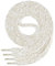 Di Ficchiano - Cordones planos de algodón 100% para zapatillas y calzado deportivo, muy resistentes, aprox. 7 mm de ancho, 45-200 cm de longitud, fabricado en Europa, Unisex, blanco / dorado, 120