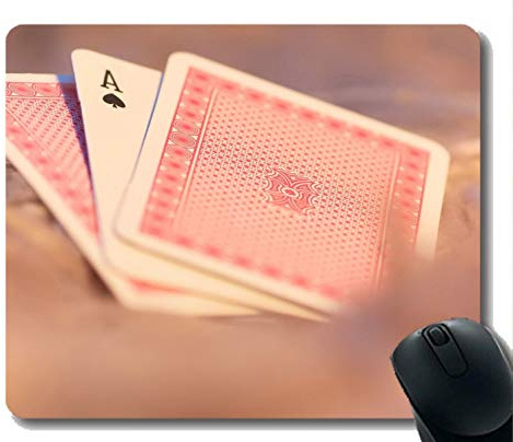 Beste Geschenkidee Mauspad, Spielkarte Gummi Mousepad Genähte Kanten