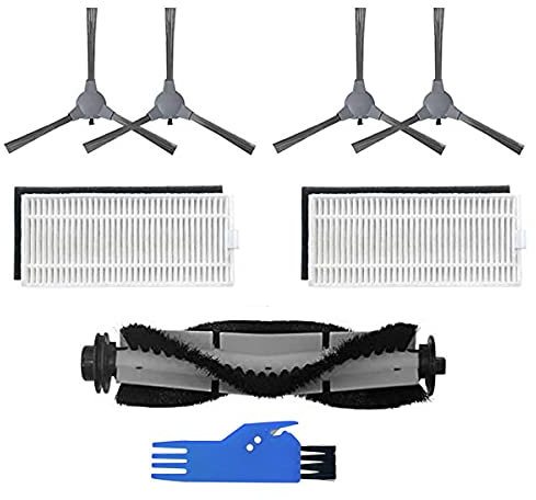BLUELIRR Für ONSON J10C 2100Pa Vakuum Roboter Ersatzteile, Rollbürste Seitenbürste Set Roboter Vakuum Kit