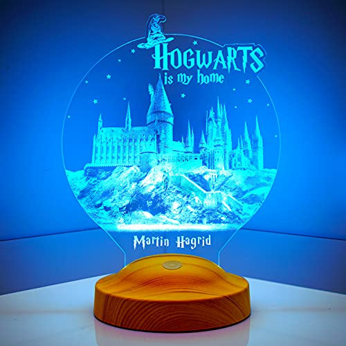 Sentidos - Lampada notturna a LED con motivo 3D, adatta come regalo per ragazzi e bambini, regalo di compleanno, regalo di battesimo, lampada da scrivania e da camera da letto (motivo Harry Potter)