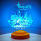 Sentidos - Lampada notturna a LED con motivo 3D, adatta come regalo per ragazzi e bambini, regalo di compleanno, regalo di battesimo, lampada da scrivania e da camera da letto (motivo Harry Potter)