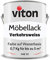 Viton Möbellack - 0,7 Kg - Seidenmatt Weiss - Möbelfarbe auf Wasserbasis - RAL 9016 Verkehrsweiss