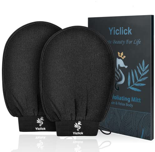 Koreanische Peeling-Handschuhe - 2 Stück, Peelinghandschuh für Bad - Peeling Handschuh Körperpeeling - abgestorbene Haut Entferner für Damen und Herren - exfoliating glove, peeling, body scrub