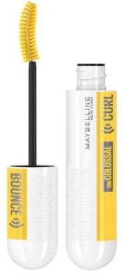 2 x Maybelline Colossal Curl Bounce Mascara, Big Bouncy Curl Volume, Up To 24 Hour Wear, Clump Free, Black