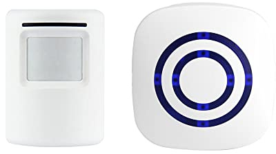 Drahtlose Türklingel PIR Shop Willkommens-Bewegungsmelder Alarm Infrarot-Detektor Haussicherheit Einfahrt Induktion Alarm Türklingel (1 Detektor & 1 Empfänger)