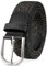TANGCHAO Stoffgürtel Stretchgürtel Elastik Flechtgürtel Geflochtener und Elastischer Dehnbarer Gürtel für Damen und Herren Breite 3.3cm Sternenhimmel Schwarz 105cm