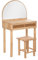 Atmosphera - Coiffeuse et Tabouret Enfant - hévéa et Verre