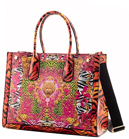 Plein Sport Fuchsia PU Handtasche, Fuchsia