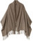 CLELLA Kaschmir Schal Damen mit Quasten Weiche Großer Deckenschal Mehrweg (Khaki)