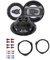 Crunch GTI62 Lautsprecher mit Einbauset passend für Opel Astra G 1998-2005 Türen vorne 360 Watt 165mm 2 Wege Koax