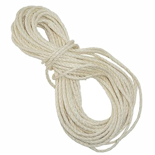 nanook Sisalseil Kratzseil für Kratzbaum - 6mm x 20 Meter Natur sisal Seil - Katzenkratzbaum Ersatz/Zubehör