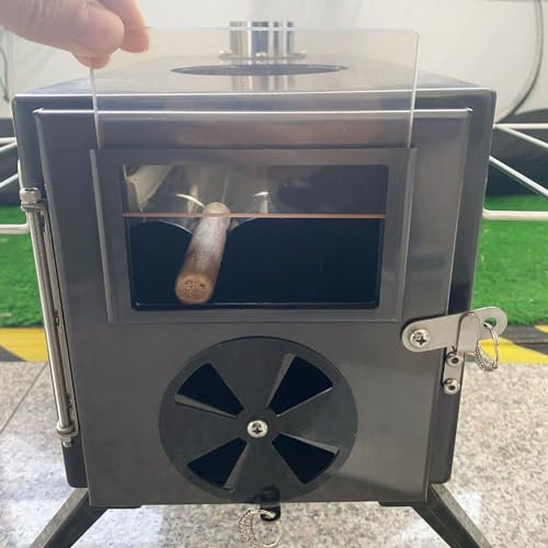 Vidrio para puerta de estufa de leña, vidrio resistente a altas temperaturas, vidrio para puerta de estufa de barbacoa de leña al aire libre (11.5 x 6.7)