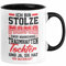 Muttertagsgeschenk Tasse Ich Bin Stolze Mama Einer Wahnsinnig Traumhaften Tochter Geschenk für Mutter von Tochter (Schwarz)