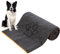 KinHwa Hunde Handtuch groß，Microfaser Hundehandtuch Extra SaugfäHig Schnell Trockend Weich und bequem，Badetuch FüR Hunde Und Katzen 76cm X 127cm 1 Pack （Grau ）