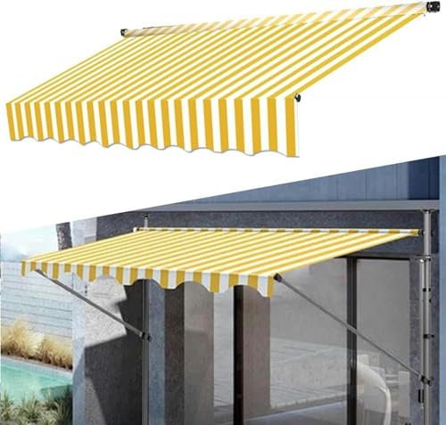 XENITE Warning Spare Parts Fabric, Retractile Awning Patio Replacement Canvas Shadow Ward