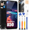 OLED Pantalla para Samsung Galaxy A50 A505 A505F A505A SM-A505F/DS SM-A505FN/DS LCD Display Touch Screen Digitizer Repuesto Reparación con Herramientas (Negro con Marco, No para A505U / SM-A505U)