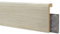 Battiscopa coprimarmo duropolimero effetto legno rovere sbiancato - Zoccolo da cucina 2000x100x25 mm - Battiscopa resistente agli urti