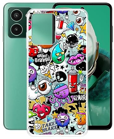 AQGGIIXY Hülle für HMD Pulse Pro (6.65) Hüllen Schutzhülle Tasche Handyhülle Stoßkasten Schale Phone Case Transparente TPU Weich Silikon Cases - XS40