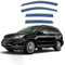 PREZ 4 Stück Windabweiser Regenabweiser für Honda CRV RE 2007-2011, Vorn Hinten Autofenster Seitenfensterabweiser Schutz vor Wind und Regen