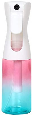 Uervoton Sprühflaschen Kontinuierliche Ultra Fine Mist Leeres Wasserflaschens Friseur Spray Flaschen Salon Friseur Haar Werkzeug Wasser Sprüher (Regenbogenfarben - 160ML)