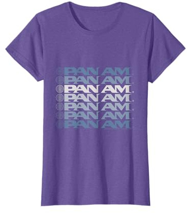 Pan Am Light Blue Gradient Cascade T-Shirt