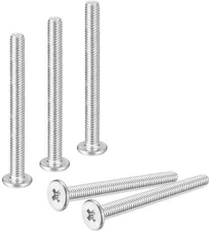 QUARKZMAN M3-0,5 x 30mm 20 Stück Phillips Flachkopfschrauben 304 Edelstahl Kreuzschlitz Maschinenschrauben Rundkopf Kreuzschlitzschrauben für Möbelverbindung