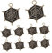 LALAFINA Charms in Spinnennetzform Zubehör Zur Schmuckherstellung 10-teiliges Set Bastel-charms Für Armbänder