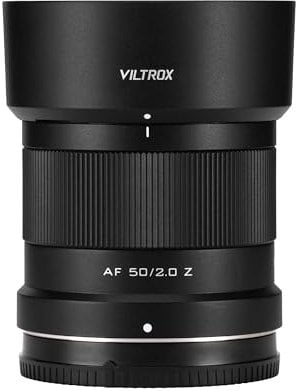 VILTROX Obiettivo Full Frame F2 da 50 mm per Nikon Z, AF 50 mm f/2 Z Standard Prime Obiettivo ad apertura grande per Nikon Z, obiettivo Z ultra compatto con attacco Z per Z8 Z9 Z6 Z7 II Z7 II Z5 Z50