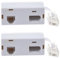Goufride 2X Rj45 Plug to Bt Rj11 Secondary Splitter Telephone Adapter