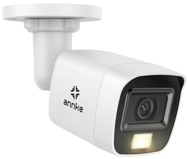 ANNKE 4K Add on Bullet Sicherheitskamera mit Kabel, 24,4 m IR Nachtsicht, intelligenter Farbnachtsicht, IP67, 2,8 mm Objektiv, 108° Blickwinkel zur Überwachung