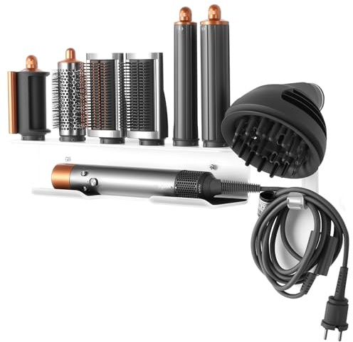 GENCAM Acryl-Wandhalterung, kompatibel mit Dyson Airwrap Styler und Zubehör, 7-Loch-Wandhalterung, kompatibel mit Dyson Airwrap für das Badezimmer