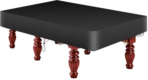 Boseago 7 Feet Heavy Duty Pool Table Cover 420D Oxford Fabric Waterproof & Tearproof,7 Feet Billiard Table Cover for Indoor & Outdoor - Black (92 LX 52 WX 8“H)