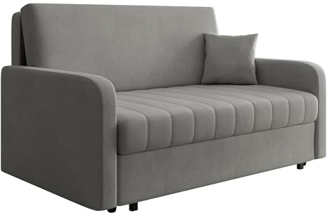 Mirjan24 Sofa Viva Silk IV mit Schlaffunktion, DREI Sitzer Schlafsofa mit Bettkasten, Polstersofa, Bettsofa/Couch, Sofagarnitur (Polo 894)