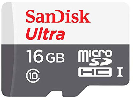 SanDisk 16 GB Ultra Android Class 10 MicroSDHC Memory Card , White
