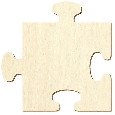 Homedeco-24 – contrachapado – Puzzle – Tamaño Selección – Álamo 3 mm, Contrachapado, 9 x 9cm