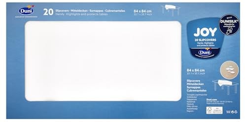 Duni Duni Dunisilk®-Mitteldecken Linnea weiß 84 x 84 cm 20 Stück
