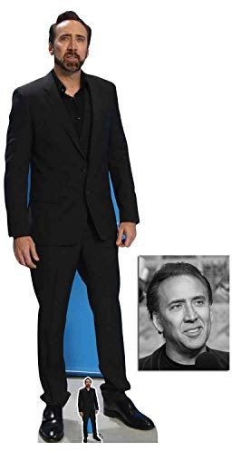 BundleZ-4-FanZ by Starstills Nicolas Cage Lebensgrosse und klein Pappaufsteller, 186cm x 66cm mit 25cm x 20cm Foto