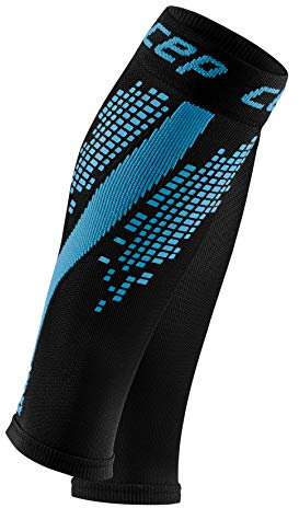 CEP – NIGHTTECH Calf Sleeves Redesign für Damen | Bunt reflektierende Beinstulpen in blau | Größe IV