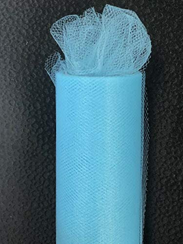 Tüll Rolle 9m x 15cm Tischband Hochzeit Deko Floristik Fest (Türkis)