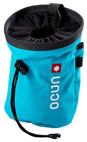 Ocun Push + Belt Blau - Praktischer stylischer Chalkbag, Größe One Size - Farbe Icemint Twist