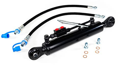 Barre de Poussée Hydraulique Cat. 2-2 avec bloc de verrouillage 690-1090 mm avec 2 tuyaux