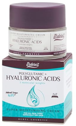 Ardaraz Feuchtigkeitscreme Gesicht Hyaluron & Polyglutaminsäure, 50 ml