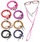 Hanyousheng Brillenband, Brillenkette, 7 Stück Brillenband aus Leder, Mehrfarbig Brillenbänder, Unisex Verstellbar Brillenschnur, Geeignet für Brillen, Sonnenbrillen, Lesebrillen