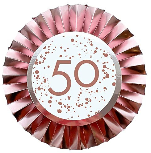 50Th Rose Gold Rosette