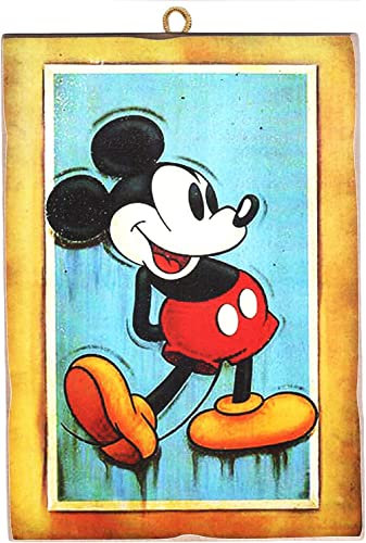 KUSTOM ART Vintage-Stil Serie Figuren Cartoon, Druck auf Holz, 40 x 30 cm