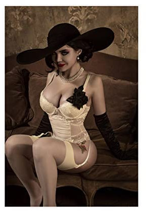 MJKO Leinwandposter Resident Evil Lady Dimitrescu 7, Schlafzimmerdekoration, Sportlandschaft, Büro, Raumdekoration, Geschenk, ungerahmt, 30 x 45 cm