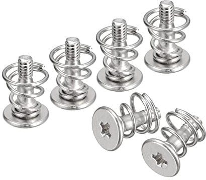 sourcing map Spring Screws, 6pcs M2x9mm 6mm Spring OD GPU Graphics Card Back Plate Heatsink Screws Computer Fan Fixed Screws