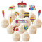 24 Stück Schulanfang Tortendeko, Schuleinführung deko Cupcake Topper, Endlich Schulkind Tortendeko Einschulung, Einschulung deko mädchen für Schulkind 2023 deko Schulanfang Party Dekoration (Schule)